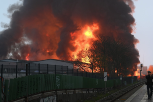 Pozhar vo Hamburg